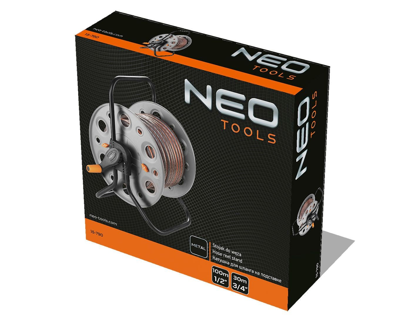 NEO Garden Hose Stand - Durable Powder-Coated Steel Construction