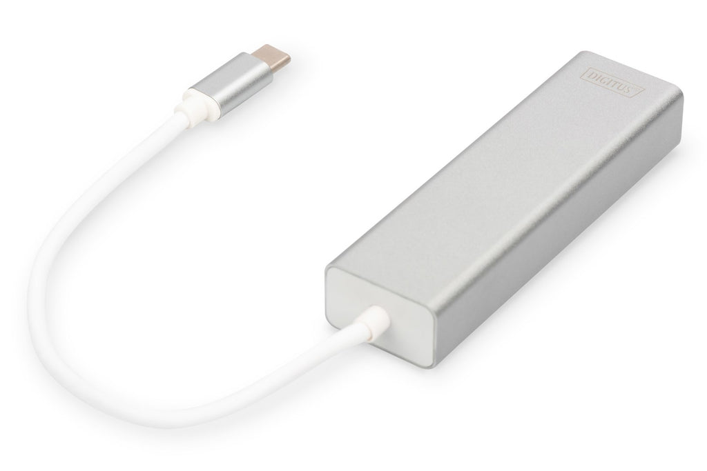 DIGITUS USB Type-C 3-Port Hub + Gigabit Ethernet | Model DA-70255