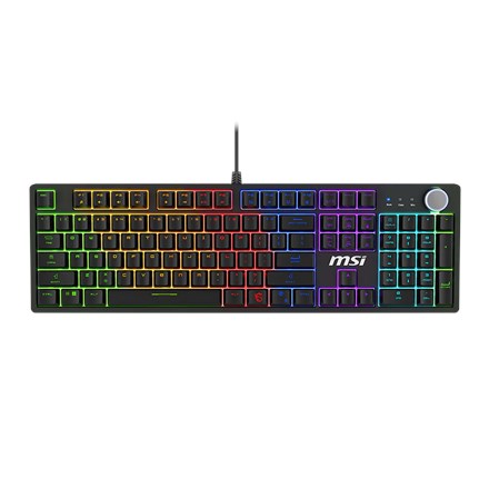 MSI FORGE GK320 RED keyboard Gaming USB QWERTY US International Black