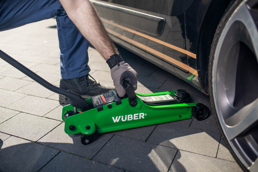 WUBER Low-Profile Car Jack 80–375 mm 2.5 t W22002 Hydraulic Jack 13 kg