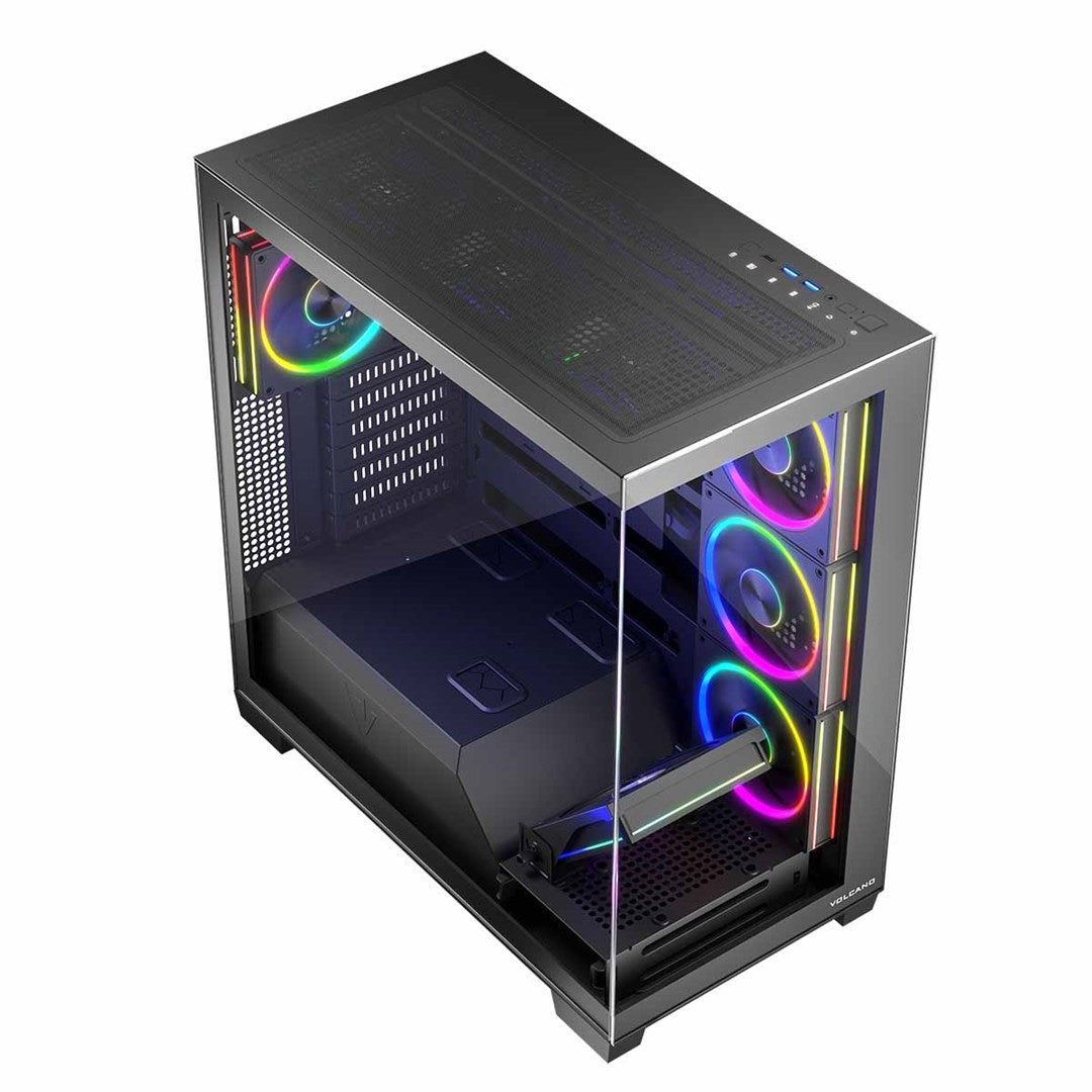MODECOM VOLCANO STELLAR ARGB MIDI 8F Black Case