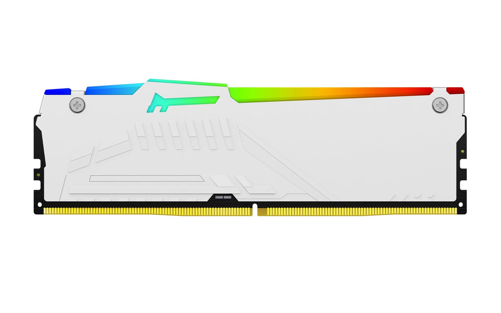 Kingston FURY Beast RGB - DDR5 - Kit - 64 GB: 2 x 32 GB - DIMM 288-PIN - 3000 MHz / PC5-48000 - CL36 - 1.35 V - ungepuffert - on-die ECC - white (KF560C36BWEAK2-64)