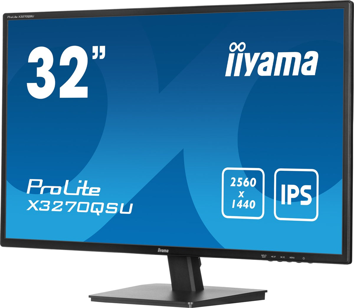 iiyama ProLite X3270QSU-B1 Monitor - 32 inch - 2560 x 1440 pixels - Black