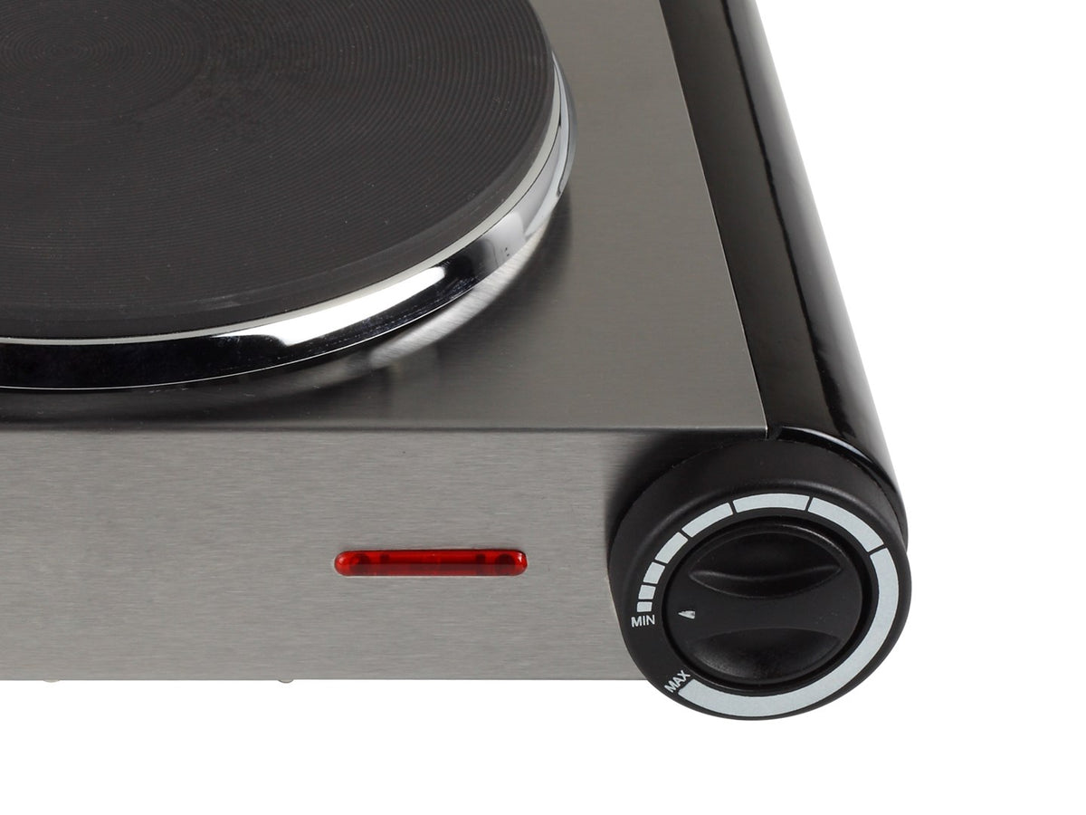 TRISTAR Double Hot Plate Cooker Stainless Steel 1500W Model KP-6248