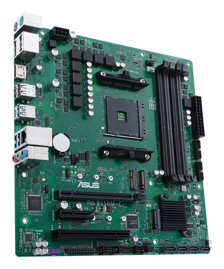 ASUS Pro B550M-C/CSM Micro ATX Motherboard Socket AM4 AMD B550 Chipset Gen2