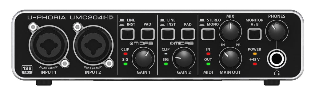 Behringer UMC204HD USB Audio/MIDI Interface