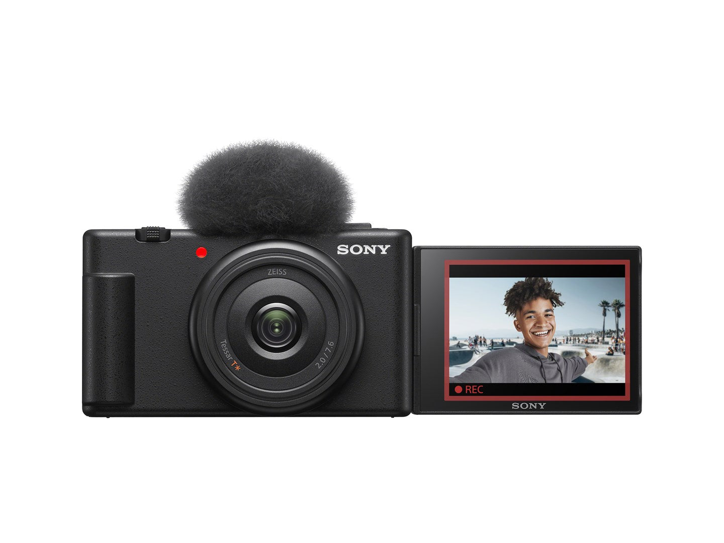 Sony ZV-1F Digital Compact Camera 20.1 MP 4K 30 fps ZEISS Black ZV1FBDI.EU