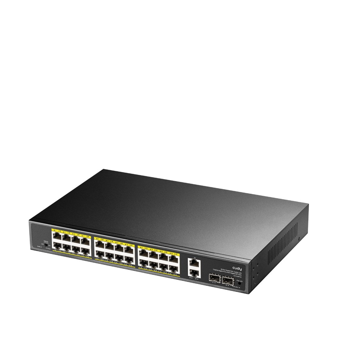 CUDY 24-GbE PoE Switch | 2 Uplinks