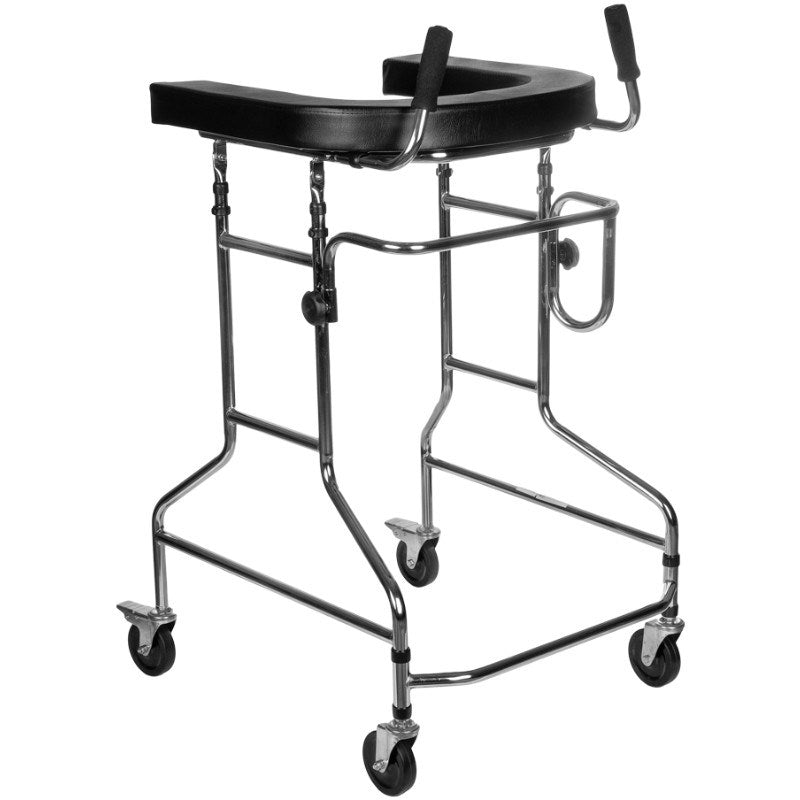 Reha Fund Wheeled Walker RF-141 Black/Gray 4 Wheels 64 cm