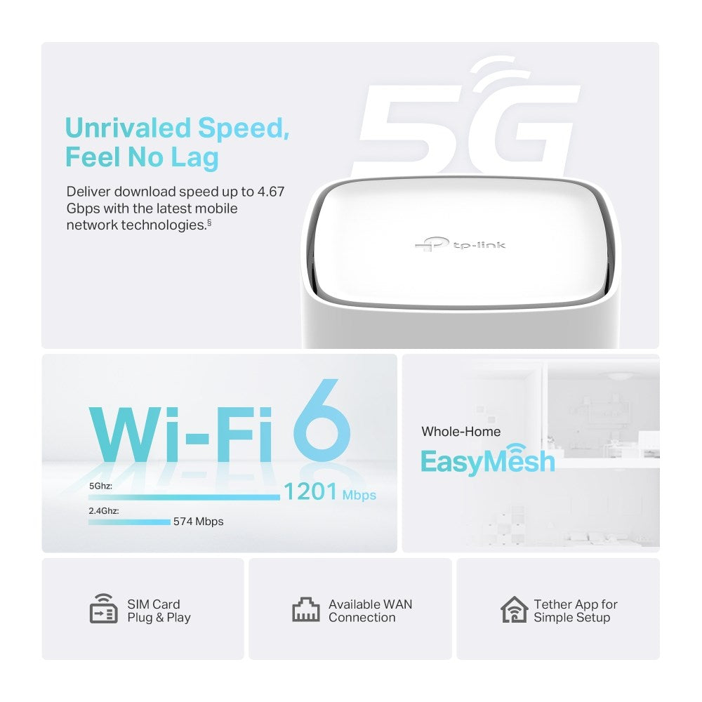 TP-LINK Archer NX210 Wireless Router Model: ARCHER NX210 Dual-band 5 G