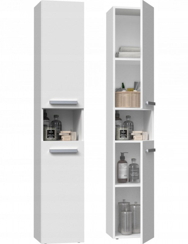 NEL I Bathroom Cabinet 31x30x174 cm Matt White