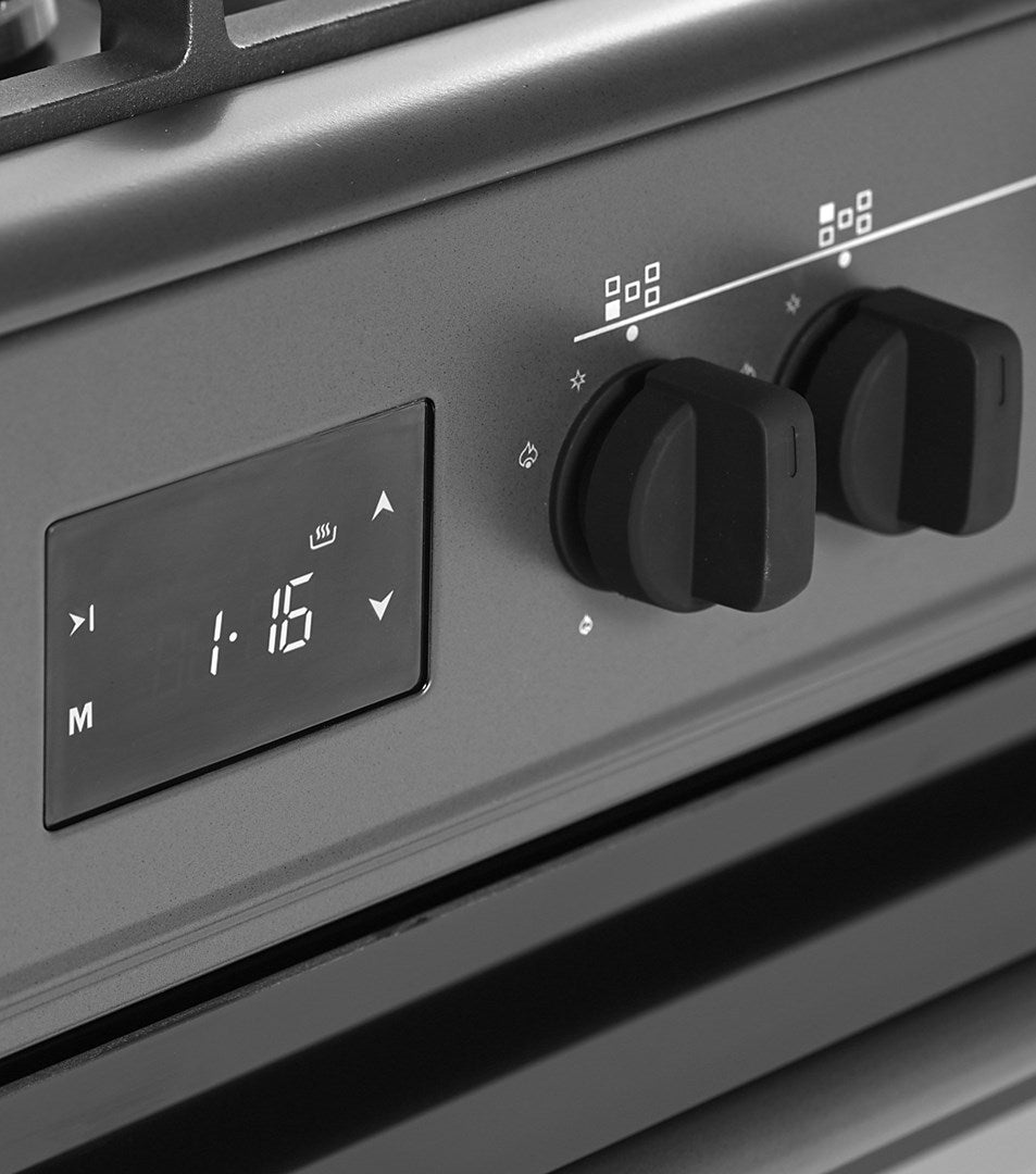 Ravanson KWGE-K90 Cheff Modern Black Gas and Electric Cooker