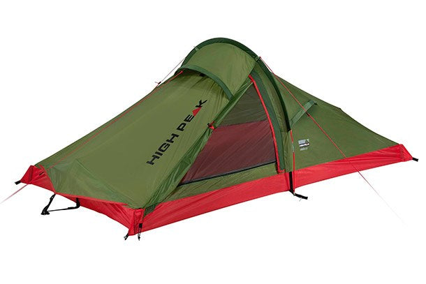 High Peak Siskin 2.0 Green  Red Pyramid tent 10184