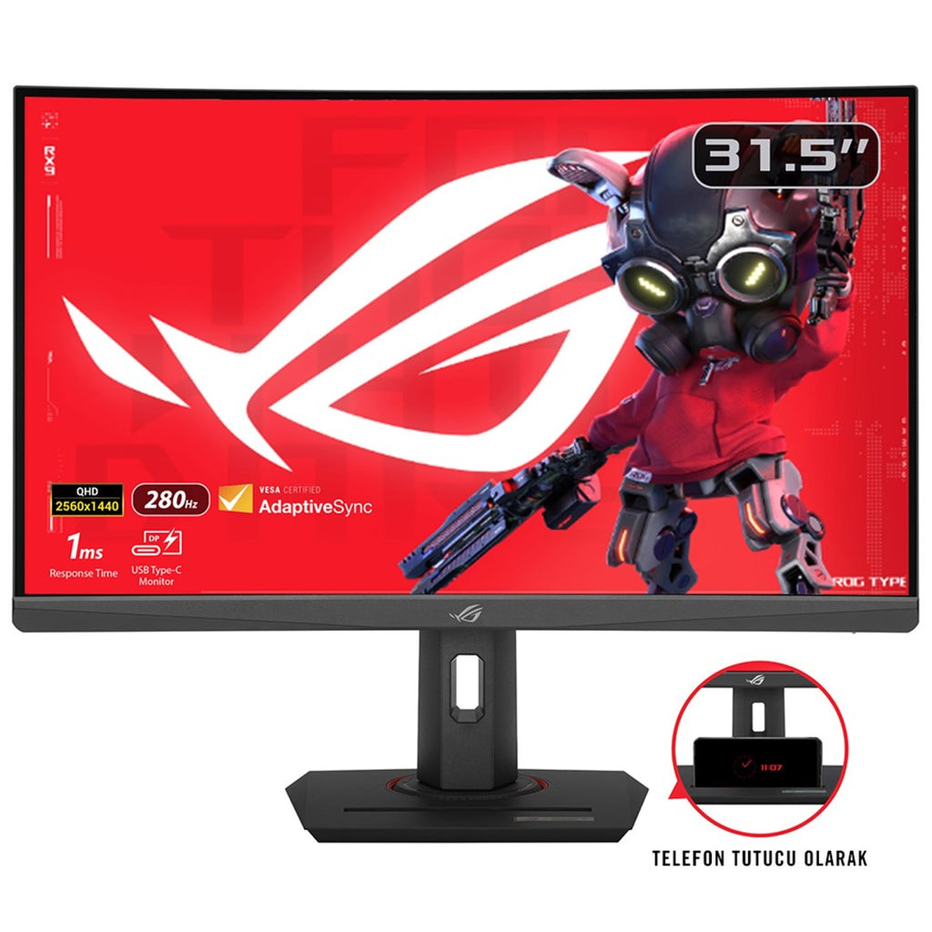 ASUS ROG Strix XG32WCMS 31.5" Quad HD LCD Gaming Monitor 2560 x 1440 Black