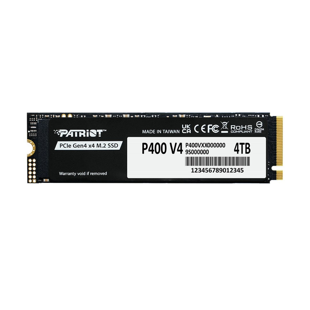Patriot P400 V4 4TB M.2 2280 PCI-E x4 Gen4 NVMe SSD