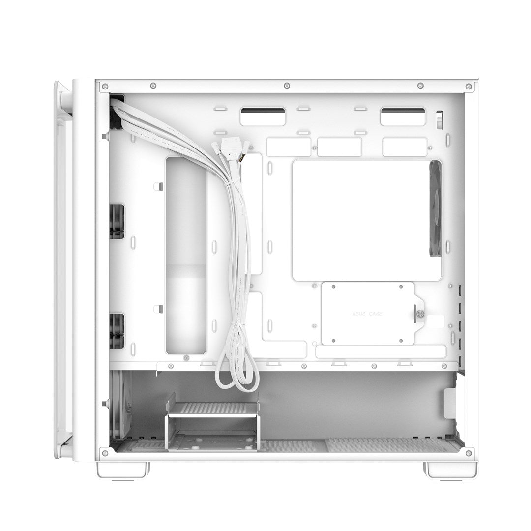 ASUS A23 PLUS - Micro ATX Case - Tempered Glass Side Panel - No Power Supply - White 90DC00K3-B19010