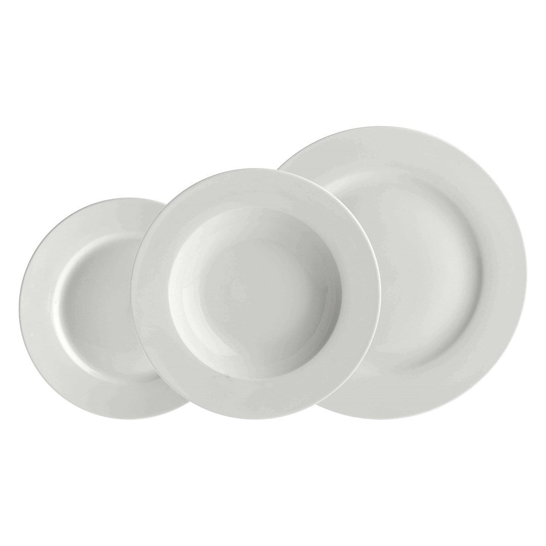 Set of 12 Rimmed Plates