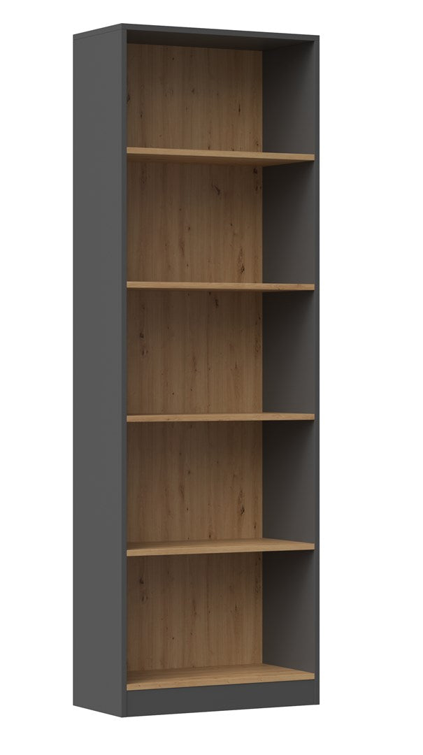 Topeshop R60 Office Bookcase Anthracite/Artisan Oak