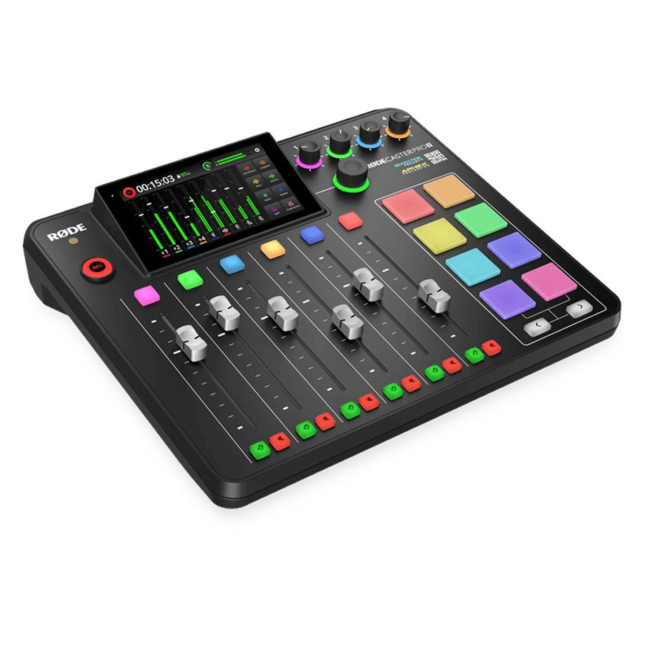 RØDE Caster Pro II Podcast Mixer - All-in-One Audio Production Solution - Quad-Core Engine - Black