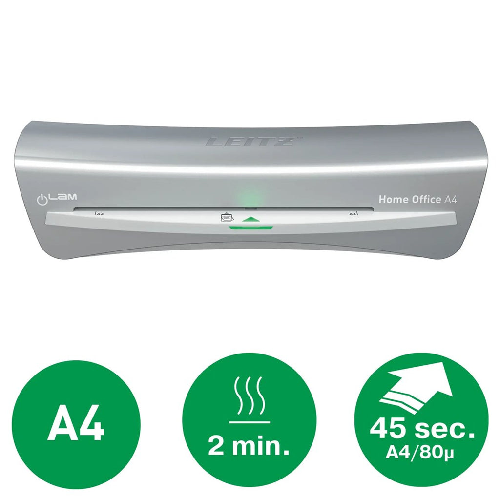 LEITZ A4 Laminator for Home Office, Grey, 73680089