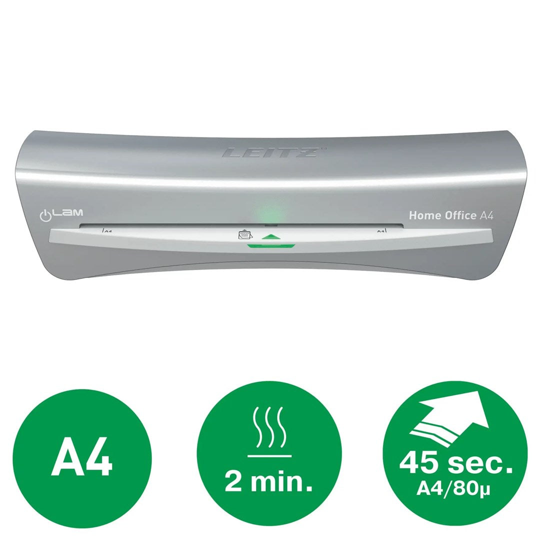 LEITZ A4 Laminator for Home Office, Grey, 73680089