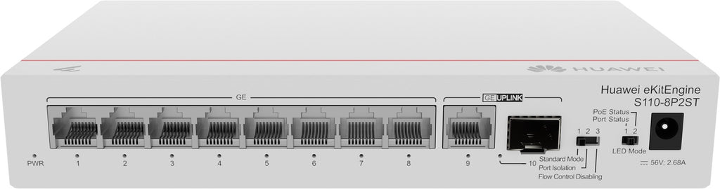 Huawei CloudEngine S110-8P2ST Power over Ethernet (PoE)