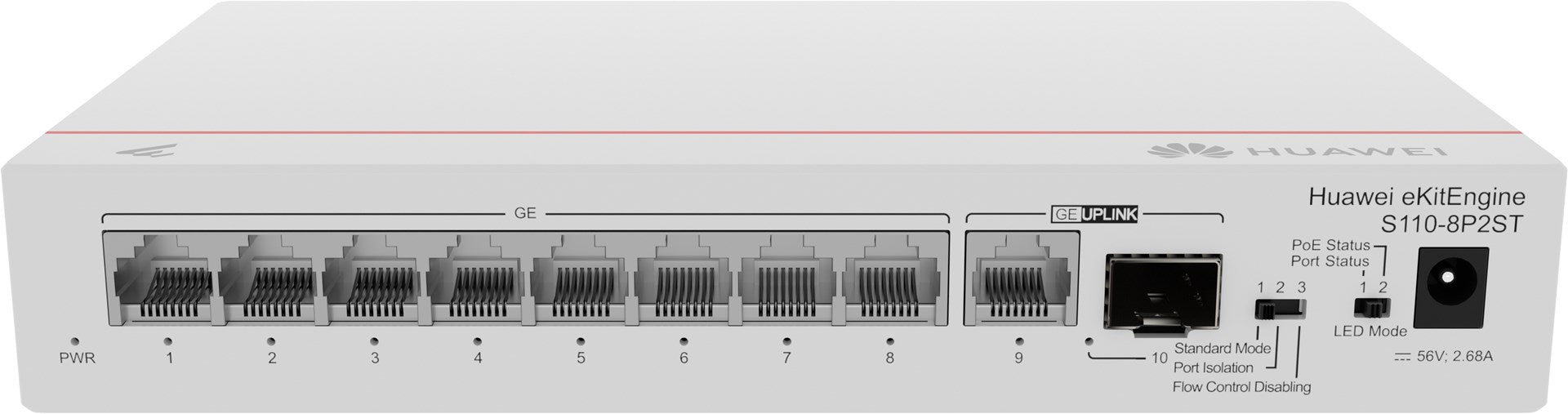 Huawei CloudEngine S110-8P2ST Power over Ethernet (PoE)