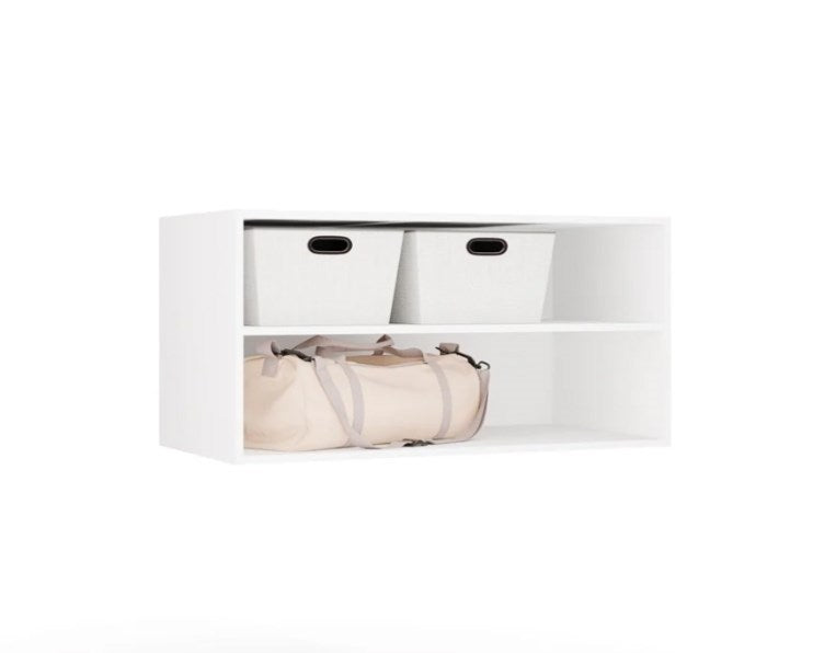 OPENO 100 WHITE Extension Unit – Modular Wardrobe Shelf  100 cm  for the Bedroom