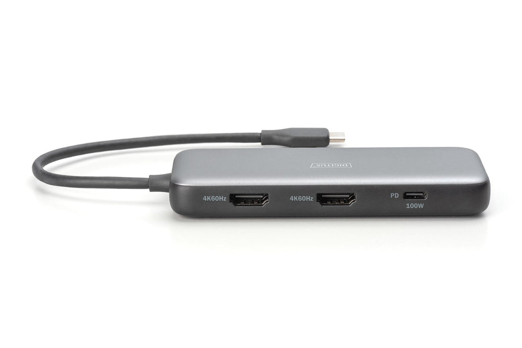 DIGITUS - Docking Station - USB-C - 2 x HDMI - 1GbE - DA-70915