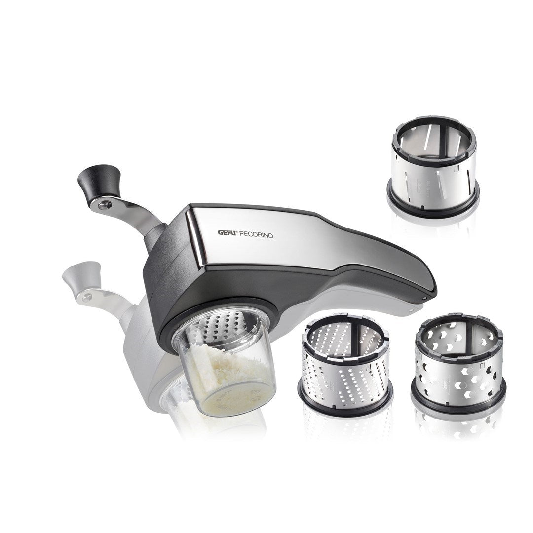 GEFU PECORINO Cheese/Chocolate Grinder with 3 Graters G-89133