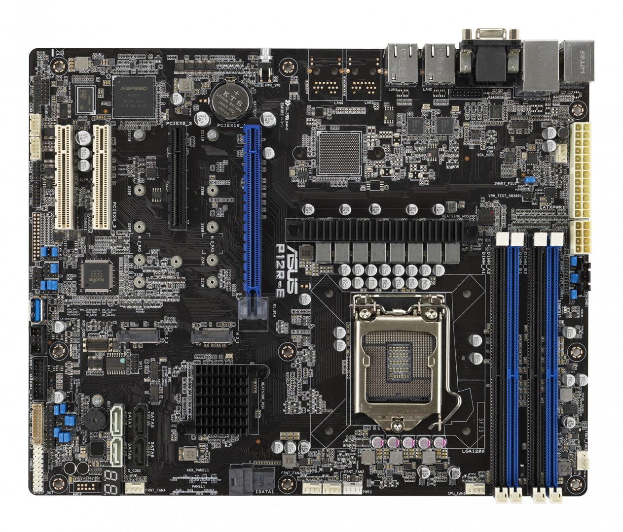 ASUS P12R-E ATX Motherboard - LGA1200 - Intel C252 Chipset C256 90SB0A90-M0UAY0