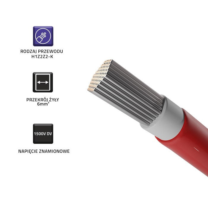 Qoltec Photovoltaic Solar Cable 6mm² 100 m 6mm2