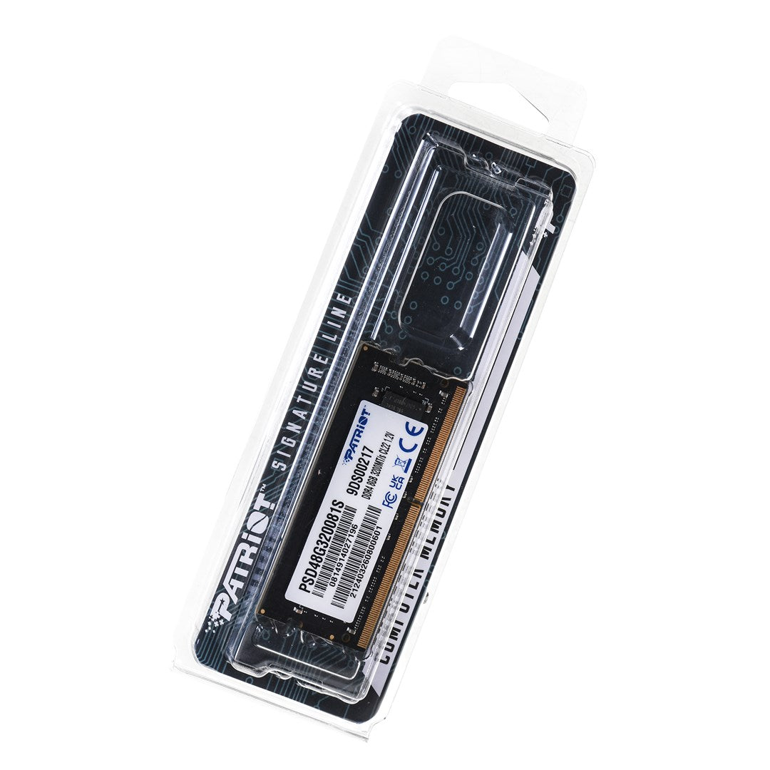 Patriot Signature Line DDR4 8 GB SO DIMM 260-PIN 3200 MHz PC4-25600 CL22 1.2 V Unbuffered Non-ECC PSD48G320081S