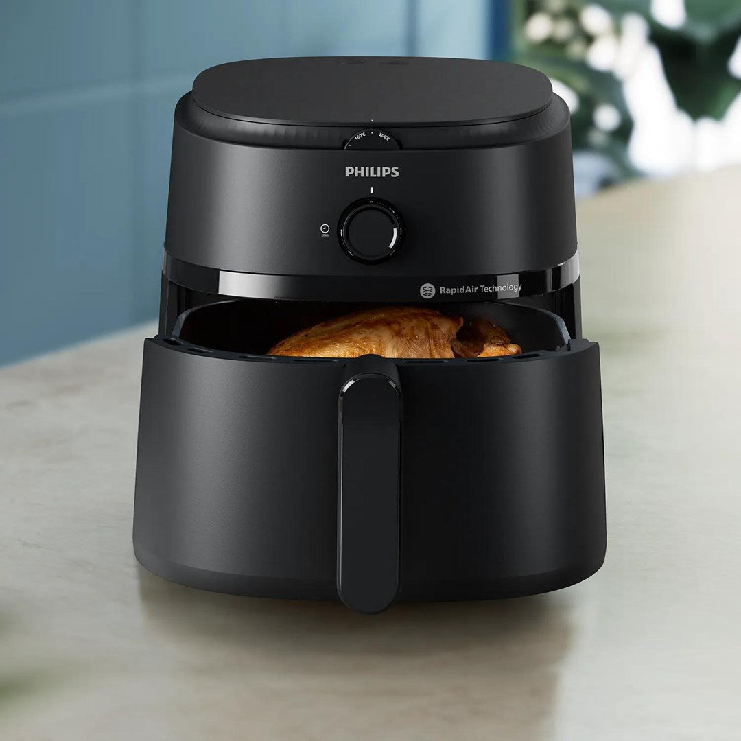PHILIPS 1000 Series Airfryer Black - 6.2 L Capacity - Healthier Cooking with Less Oil NA130/00