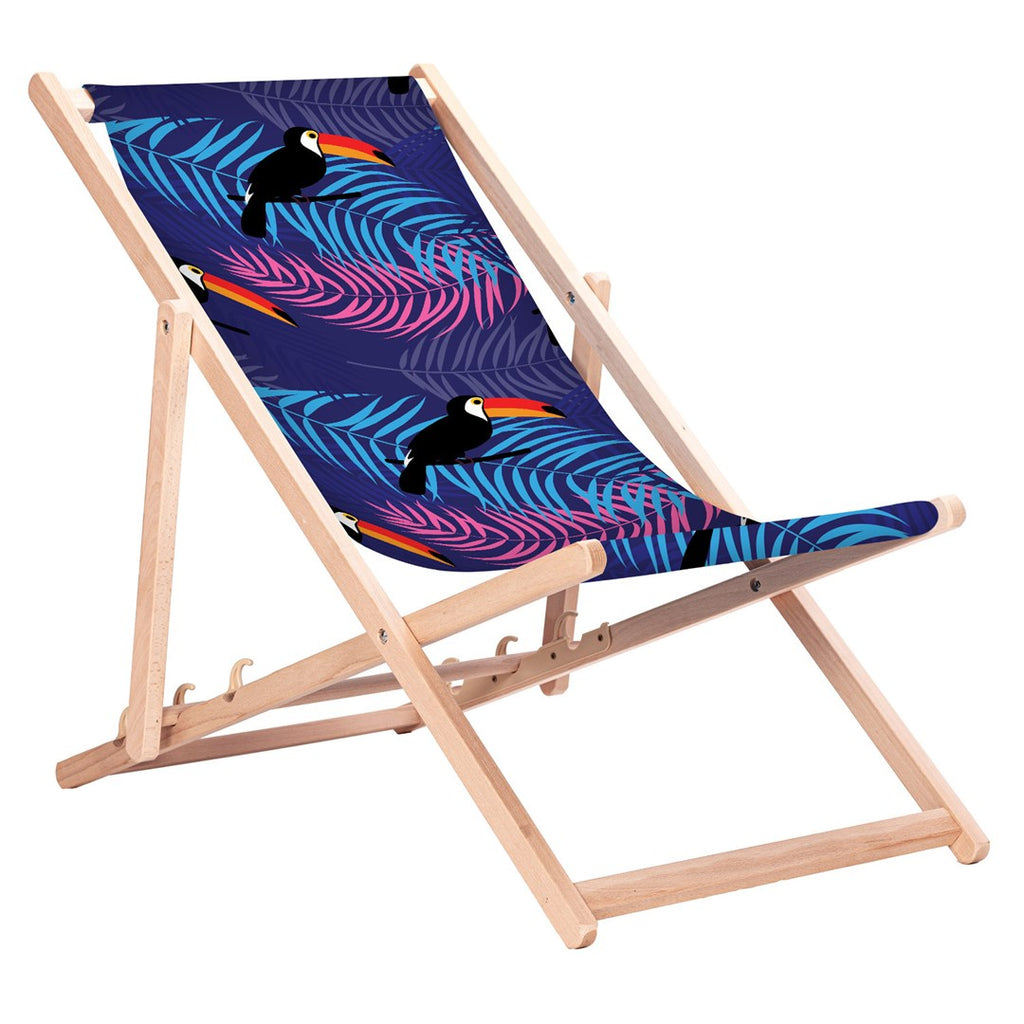 GreenBlue Deck Chair Toucans 2500 g 1190 mm x 90 mm x 600 mm Model GB183 Tukany