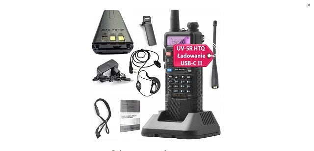 Baofeng UV-5R HTQ 3800mAh USB-C Walkie-Talkie
