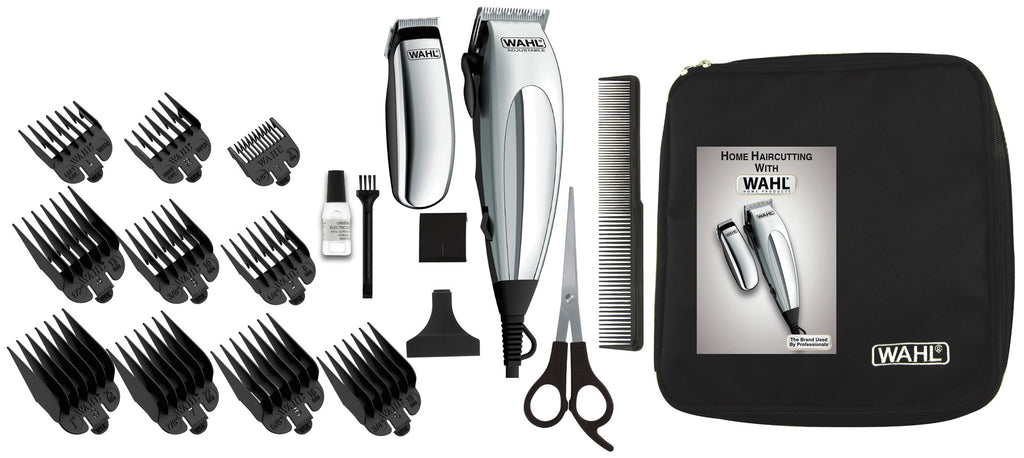 21-Piece Hair Clipper Set with Adjustable Handle and DVD