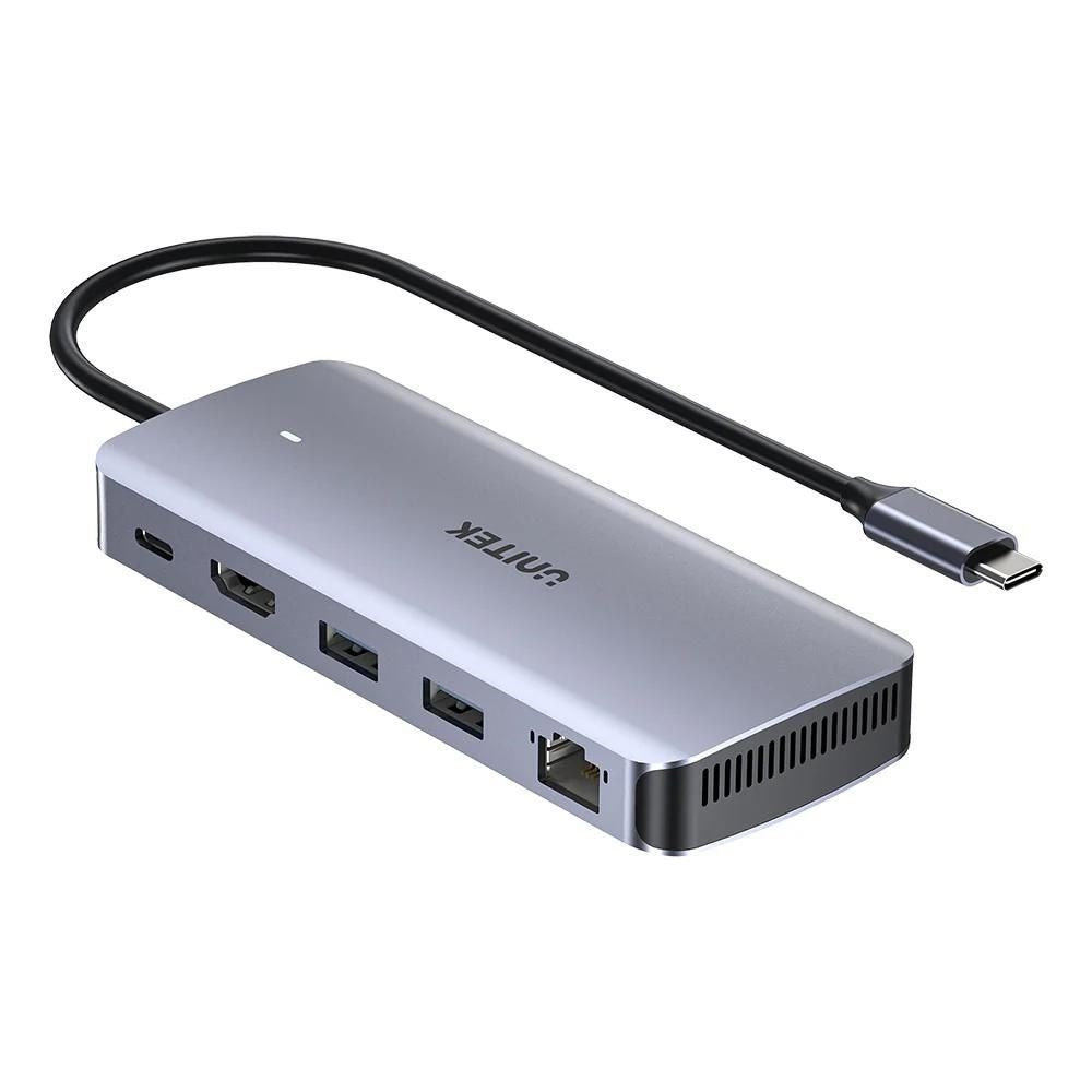 UNITEK ACTIVE HUB USB-C 10Gbps M.2 HDMI PD 100W