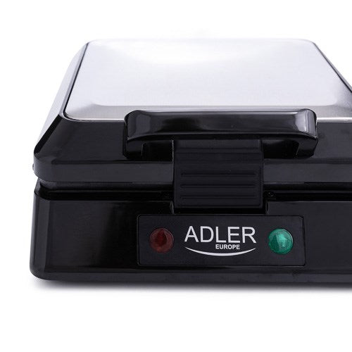 Adler AD 3036 waffle iron 4 waffle(s) 1500 W Black  Grey