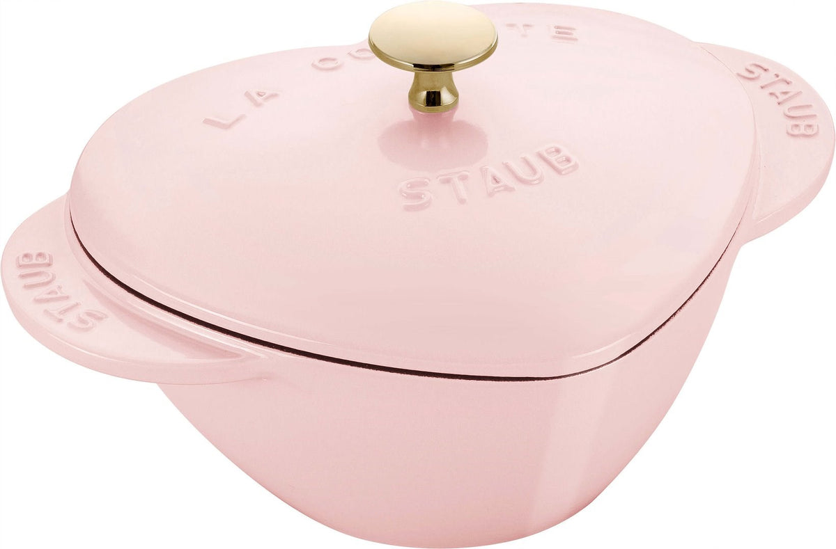 STAUB SPECIAL COCOTTE Heart Cast Iron Pot 1.75 L, Pink - Model 1030211