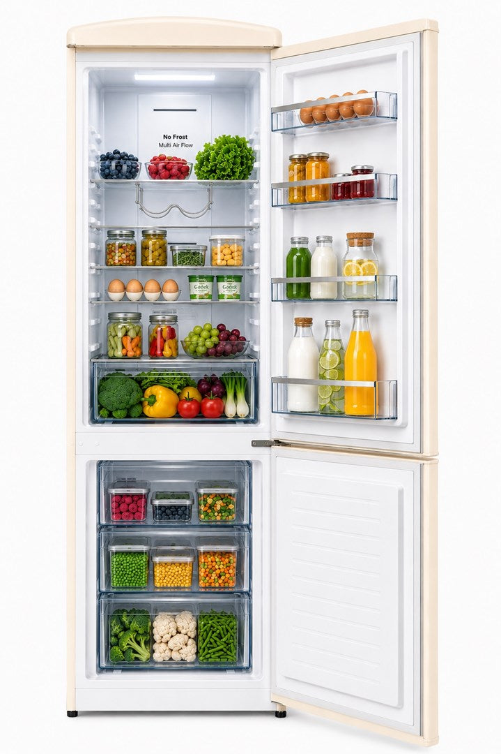 Ravanson Freestanding Refrigerator 225 L Cream LKK-315RC