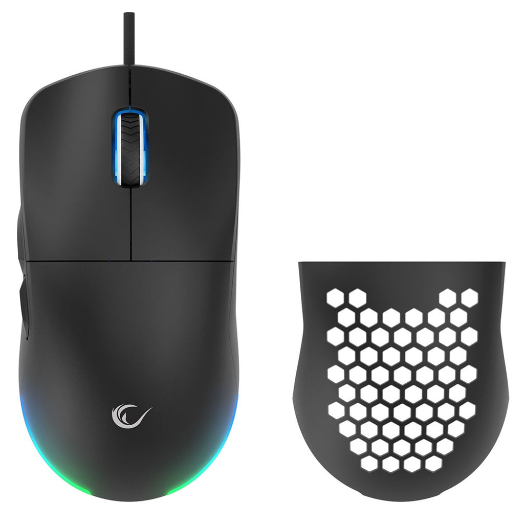RAMPAGE WIRED GAMING MOUSE 12800DPI BLINK BLACK