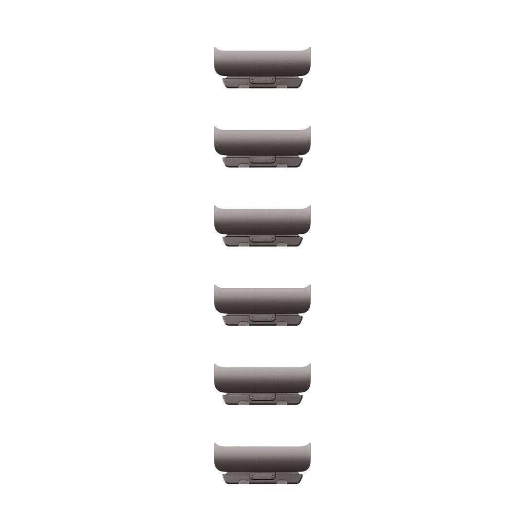Apple 46 mm Slate Link Bracelet Kit, Stainless Steel, Compatible with 44 mm-49 mm, Model Q601-0GH