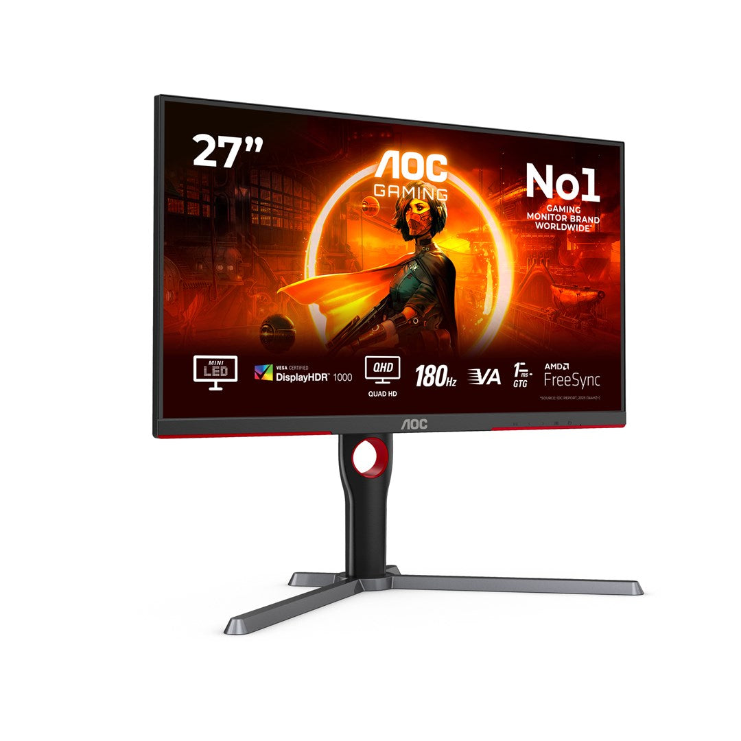 AOC G3 Q27G3XMN/BK 27-Inch Ultra HD Gaming Monitor 2560 x 1440 180Hz