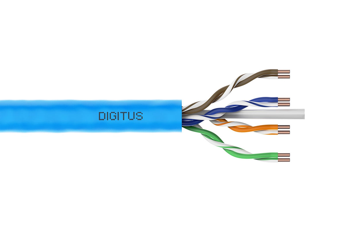 Digitus CAT 6A U/UTP installation cable  500 m  simplex  B2ca