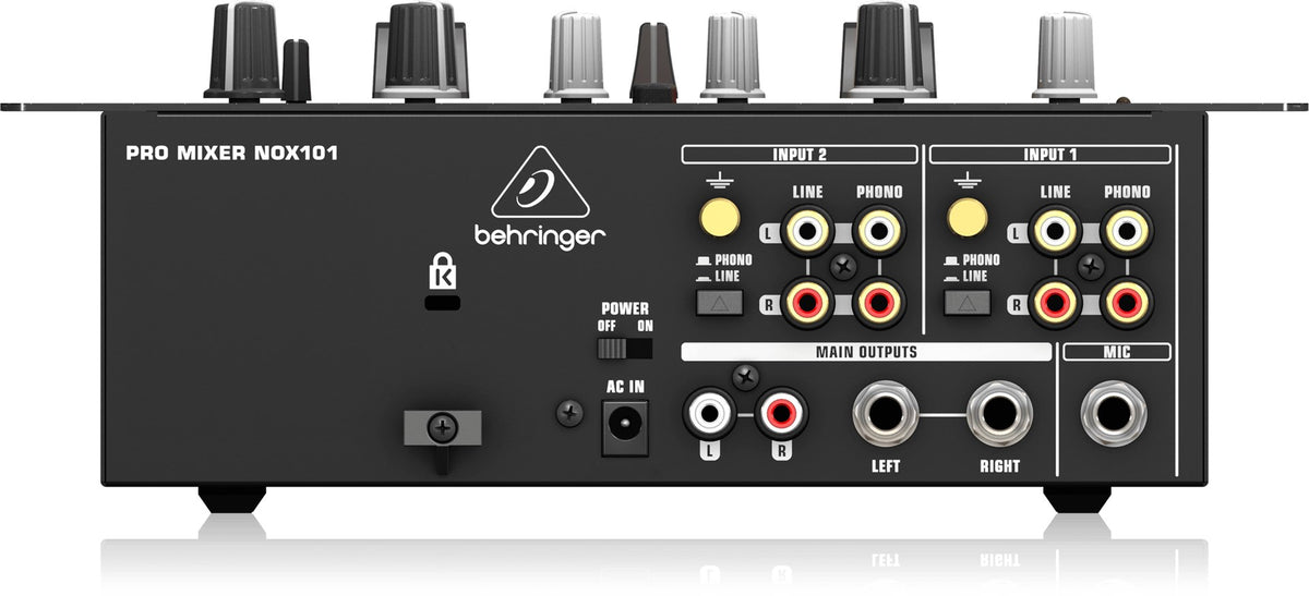 Premium 2-Channel DJ Mixer with VCA Control and Ultraglide Crossfader 2-Kanal NOX101