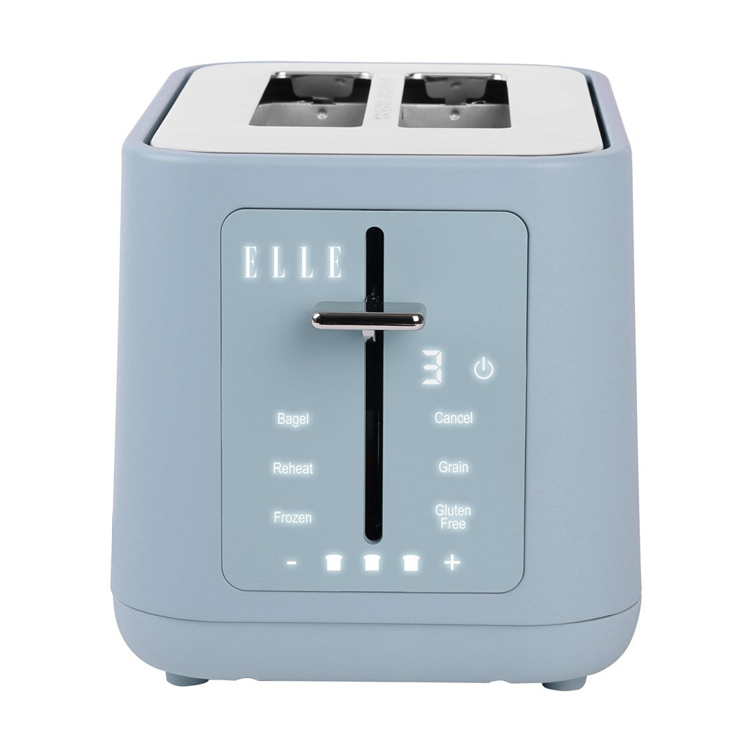 ELLE Gourmet Panache Toaster Blue 980W Touch Panel 6 Programs