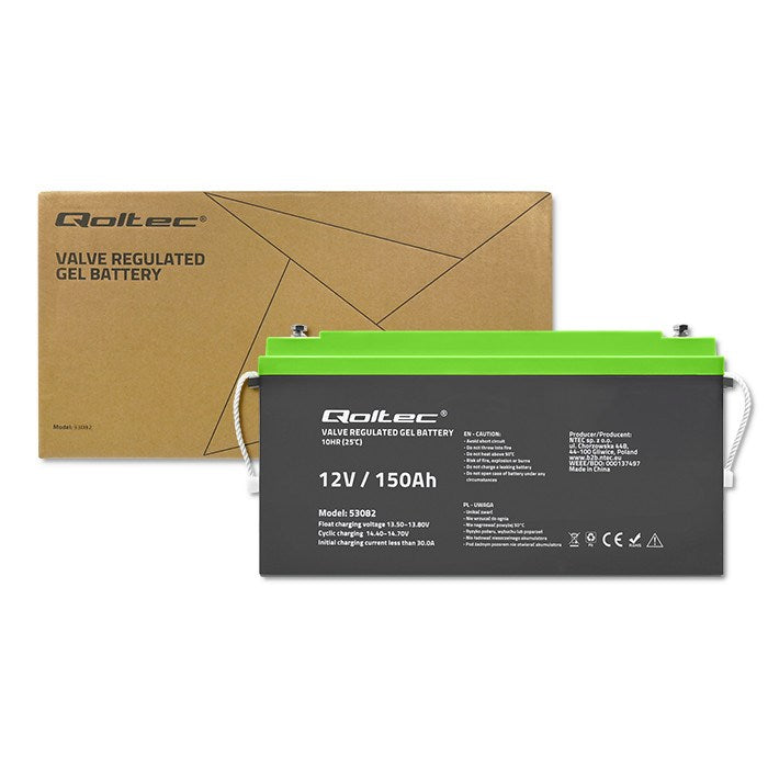 Qoltec VRLA Battery 12V 150Ah Model 53082