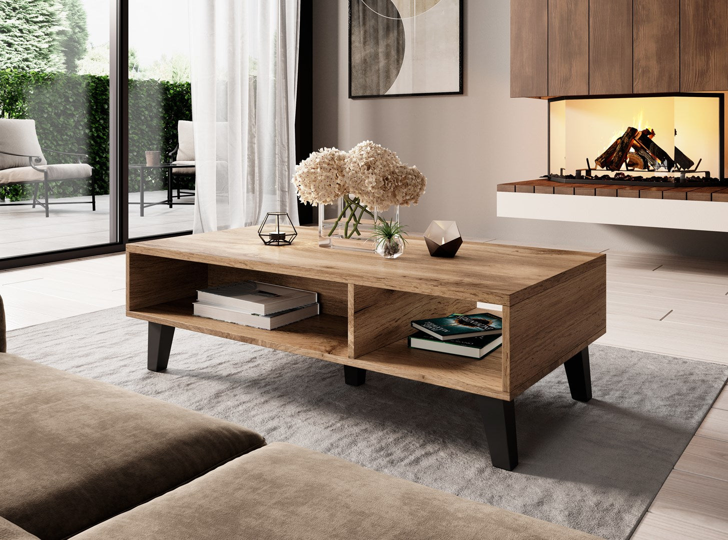Cama coffee table NORD 110cm wotan oak/anthracite