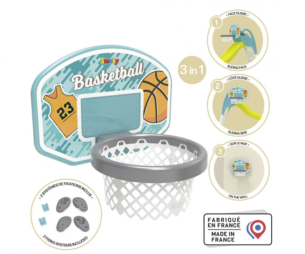 Smoby Basketball Hoop Baseball Set